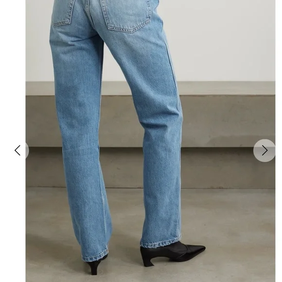 Re/Done Light Blue faded 90 loose fitted Straight Leg redone lux Jeans NEW Sz 27 - Picture 11 of 14